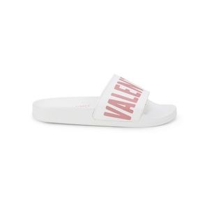 Valentino - Irene Logo Leather Slides - White Pink color - size 10